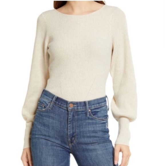 REFORMATION
Alber Open Back Cashmere Sweater Medium - Picture 2 of 6